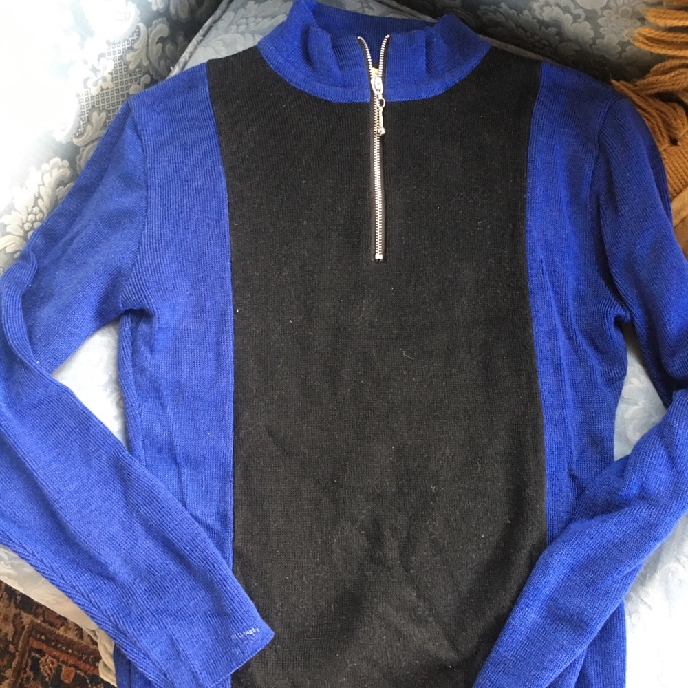 EUC color block apres ski 1/4 zip